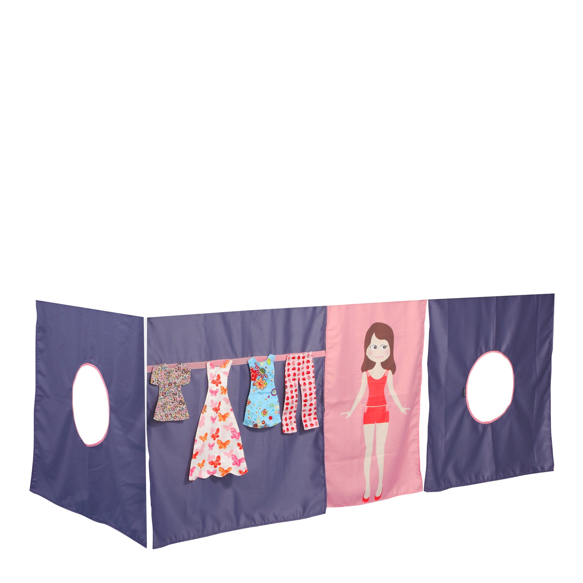 Manis-h  Interactive Dress Up Doll Play Curtain