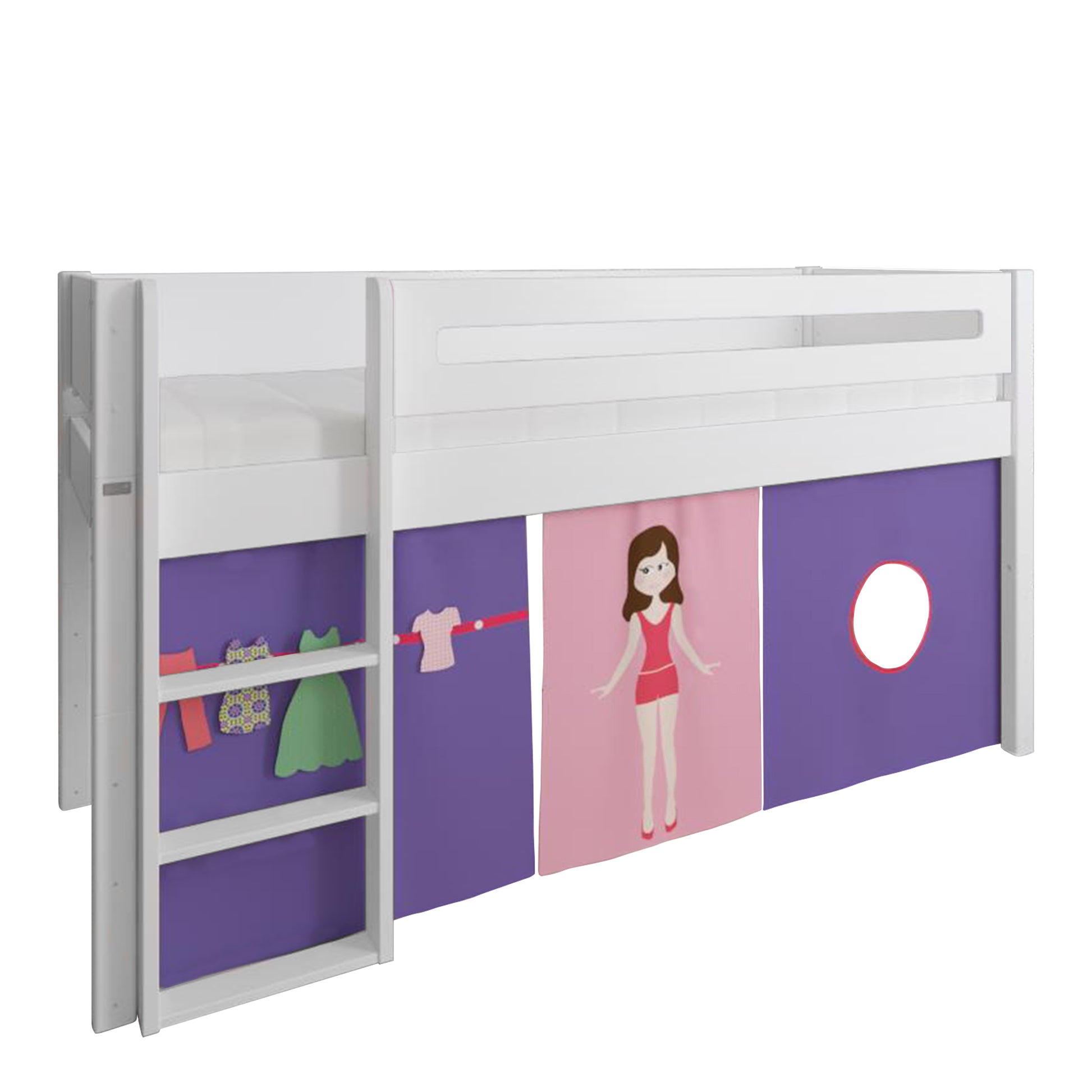 Manis-h  Interactive Dress Up Doll Play Curtain