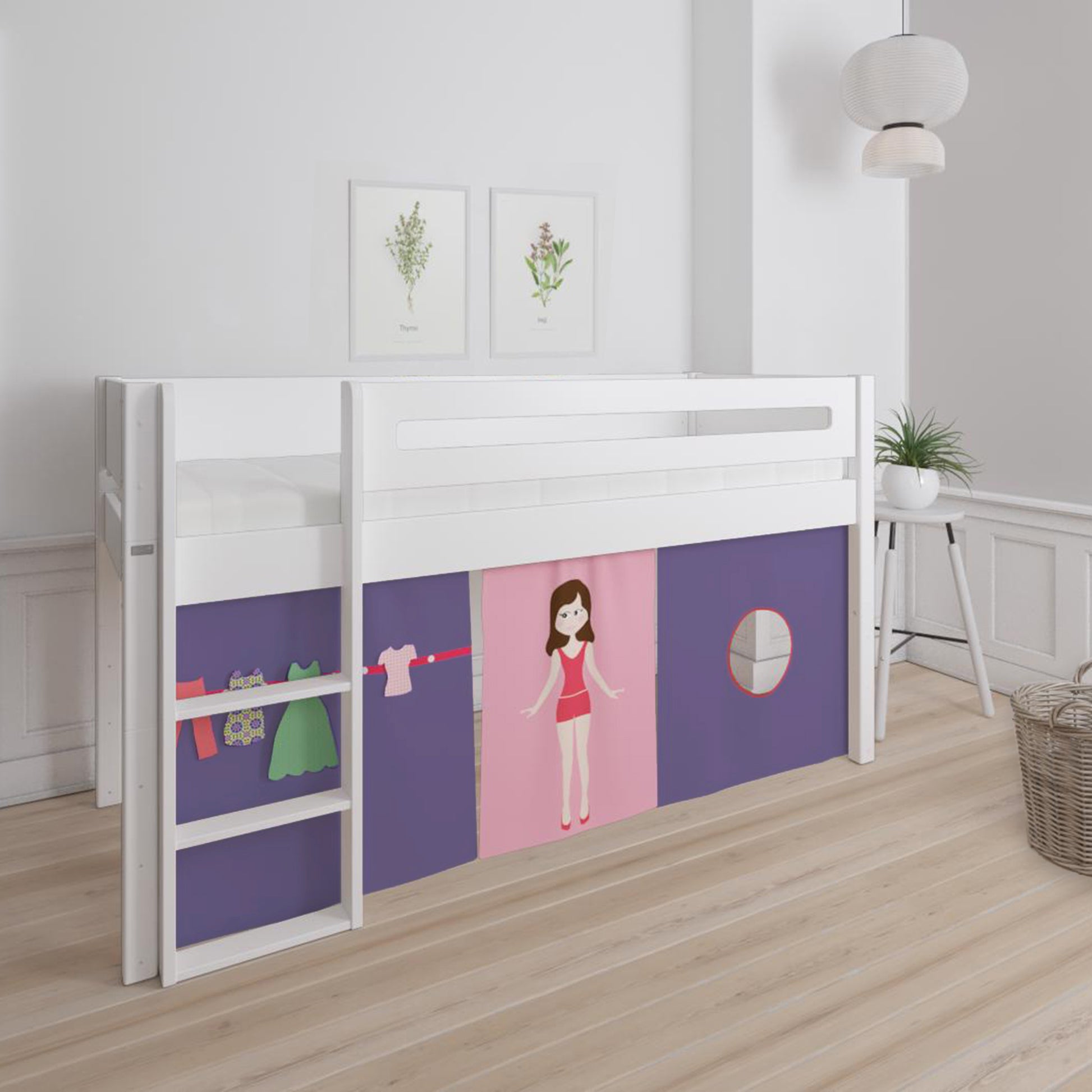 Manis-h  Interactive Dress Up Doll Play Curtain