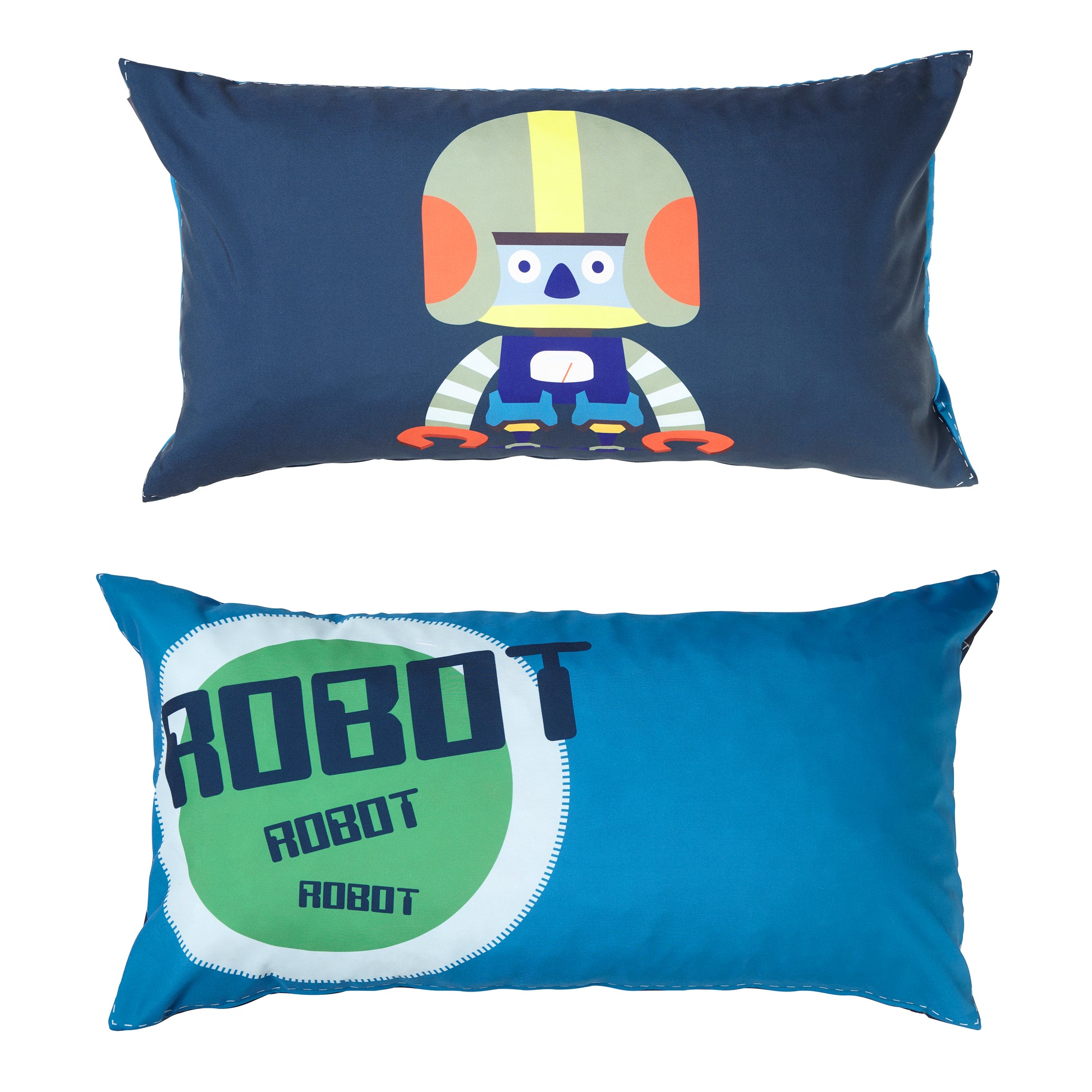 Manis-h  Set of 2 Cushion Covers in a Robot Design