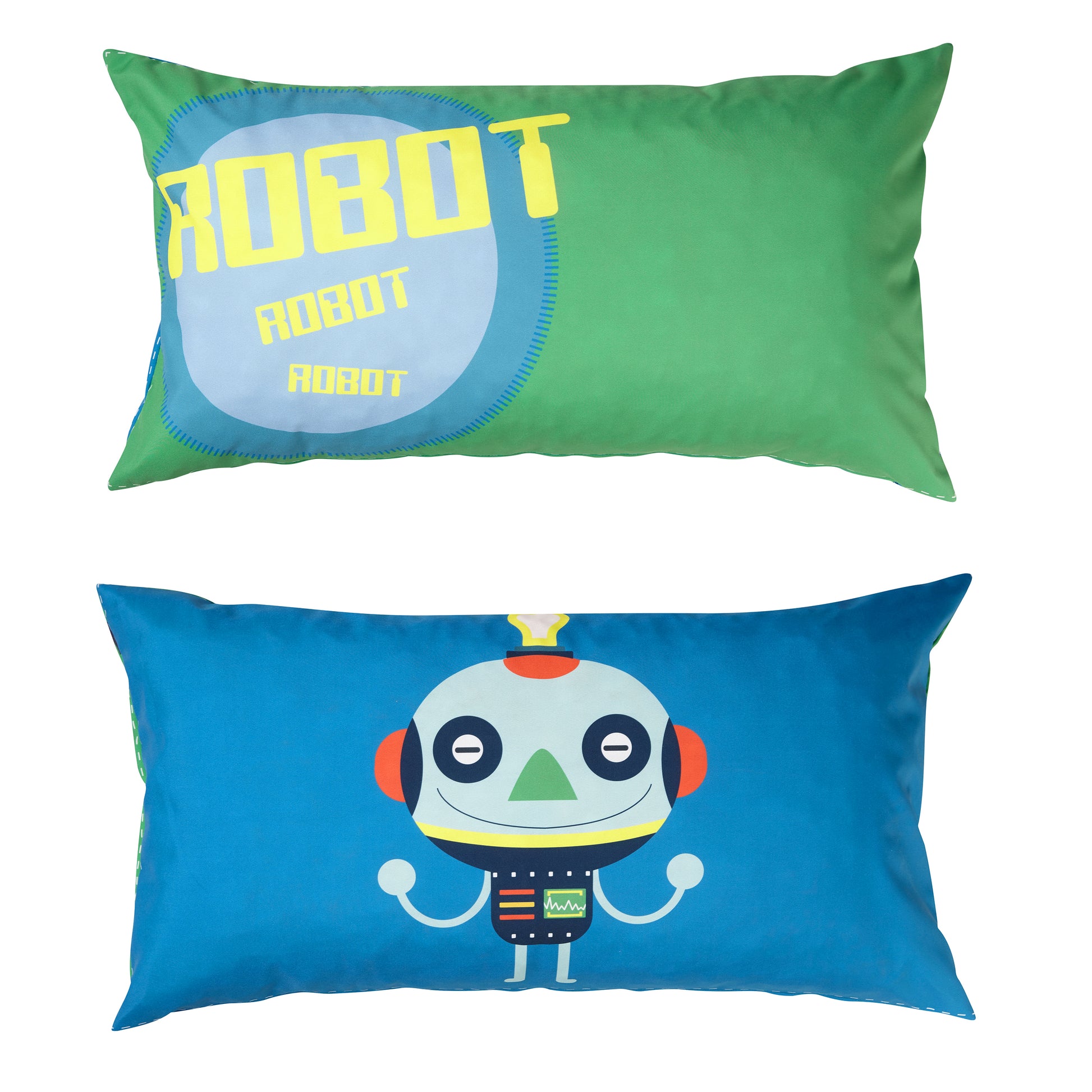 Manis-h  Set of 2 Cushion Covers in a Robot Design
