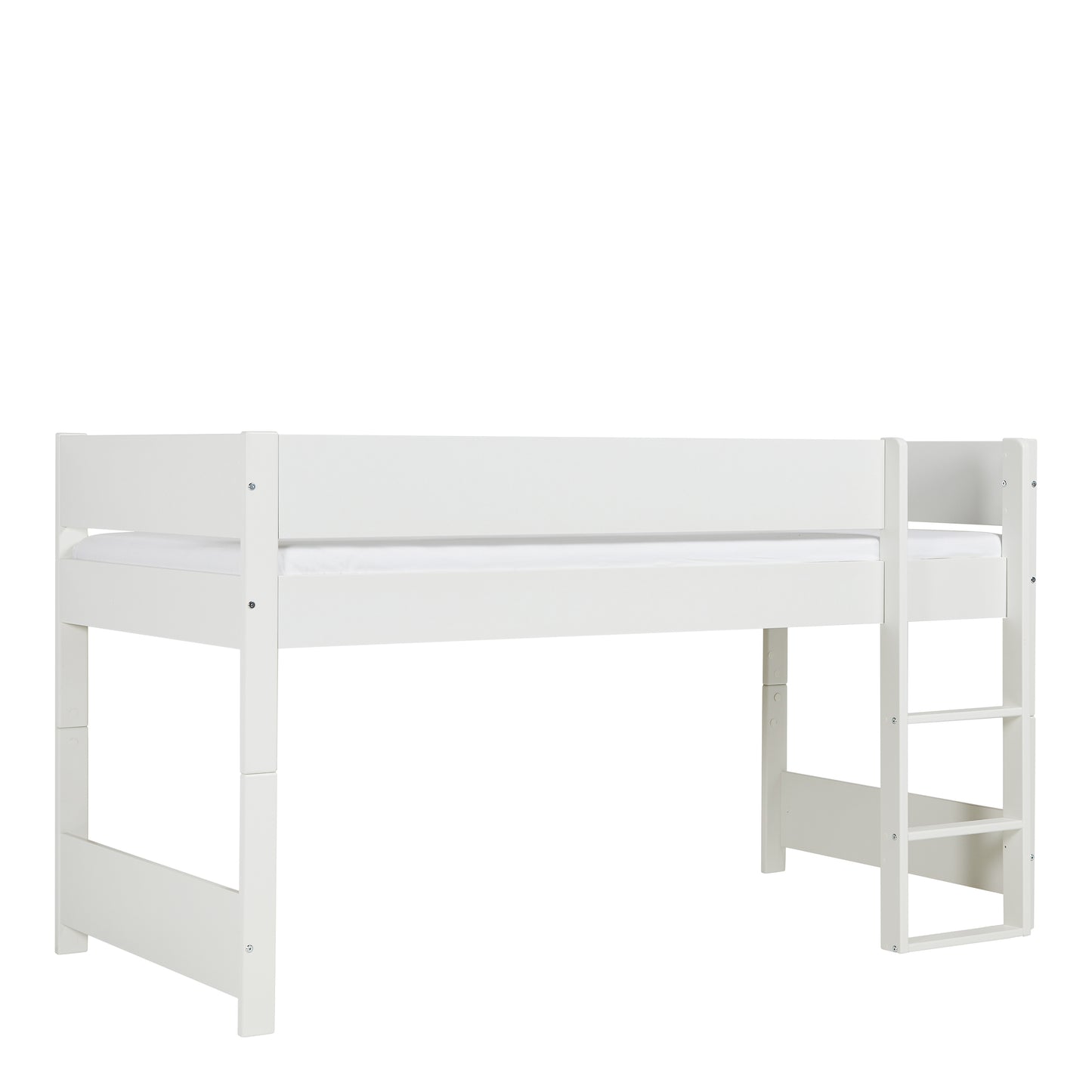 Huxie  White Mid Sleeper with Safety Rail in White