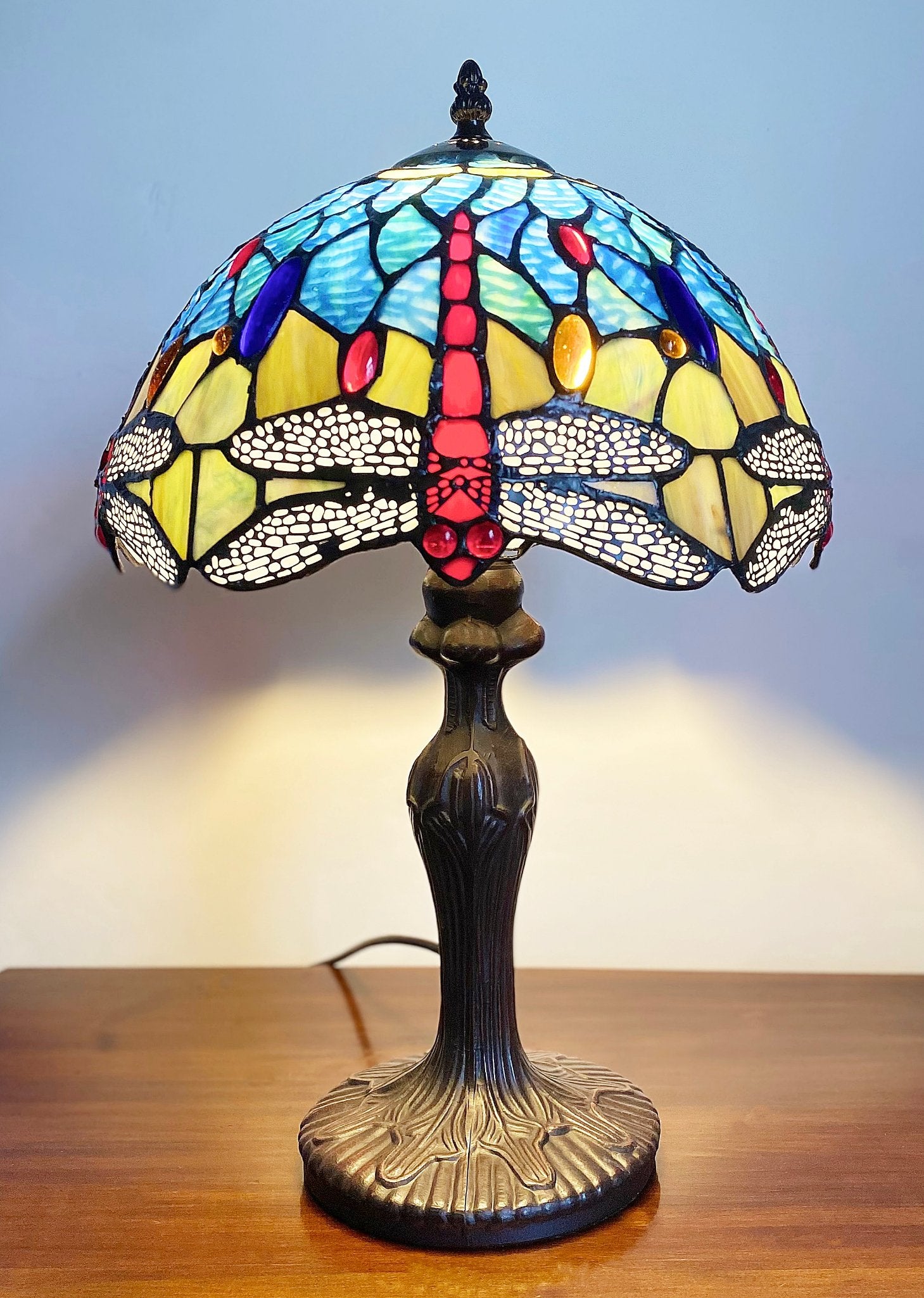 Blue Dragonfly Tiffany Lamp