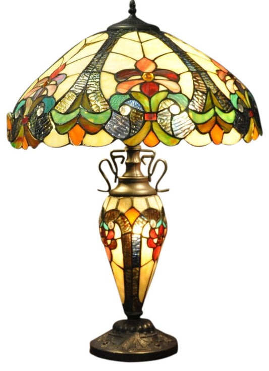 Yellow Double Tiffany Lamp 68cm