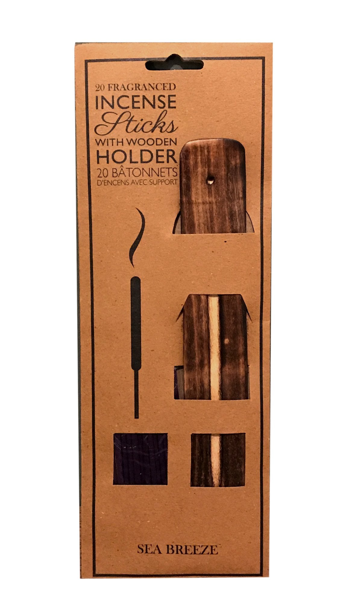 20 Fragranced Incense Sticks With Holder - Sea Breeze
